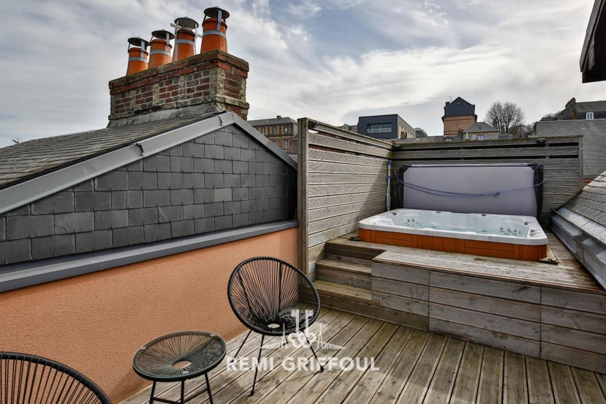 The Cosmopolitan Architect Design Home With Rooftop Jacuzzi 8 Guests Honfleur Buitenkant foto